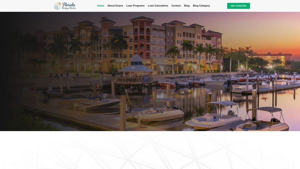 Screenshot of Florida Mortgage Maestro website