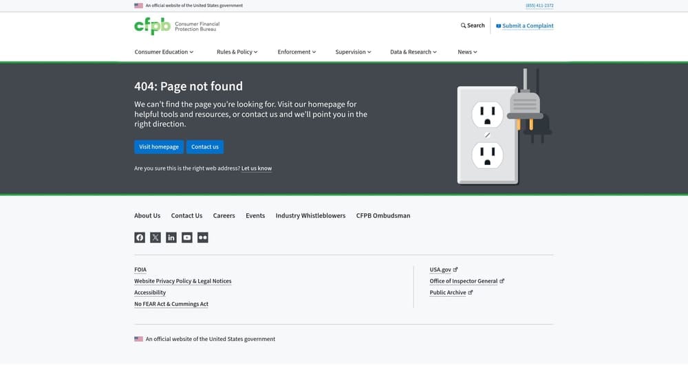 Screenshot of CFPB Owning a Home Mortgage Calculator website