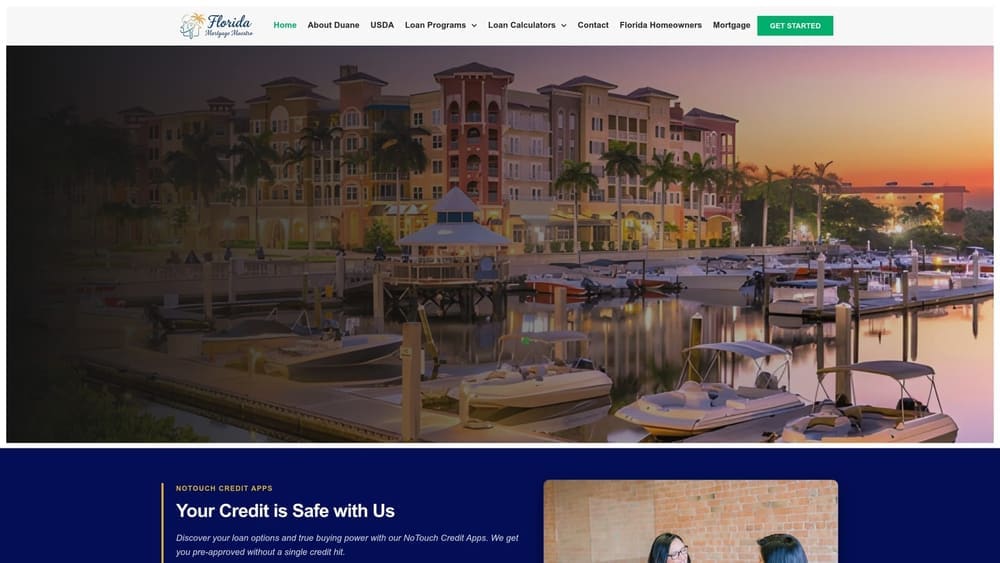 Screenshot of Florida Mortgage Maestro website